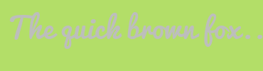 Image with Font Color BDBEBC and Background Color B3DE68